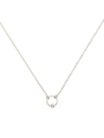 Petite Grand Lilly Pendant Necklace In Silver