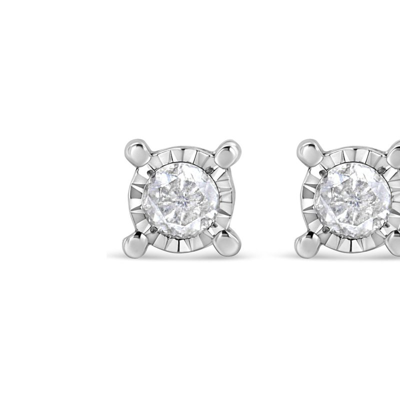 Haus Of Brilliance .925 Sterling Silver 1.0 Cttw Round Brilliant-cut Diamond Miracle-set Solitaire S In White