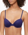 Calvin Klein Women's Perfectly Fit Flex Lightly Lined Demi Bra Qf9005 In Purple Fuss