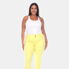 White Mark Plus Size Capri Jeans In Yellow