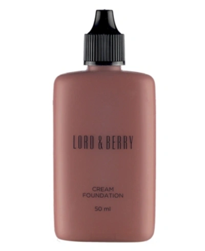Lord & Berry Face Cream Foundation In Mahogany