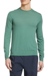 Theory Regal Crewneck Sweater In Dark Ivy