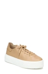 Sam Edelman Pippy Platform Sneaker In Camel Leather