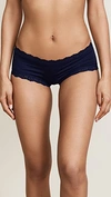 Hanky Panky Cotton With A Conscience Boy Shorts In Navy