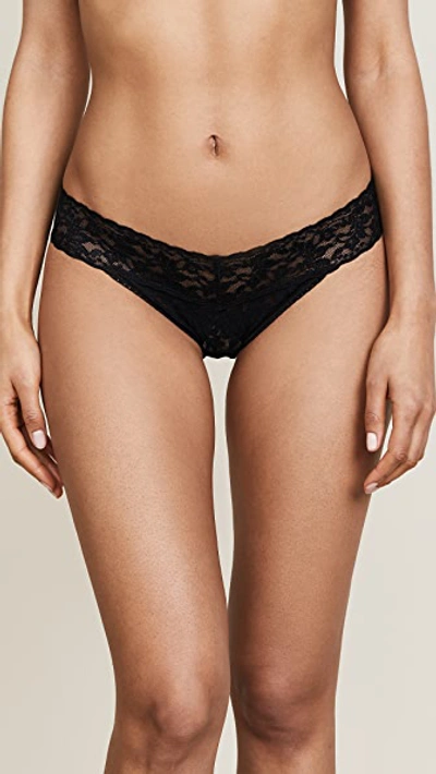 Hanky Panky Signature Lace V-kini Trouseries In Black