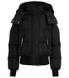 Alexander Mcqueen Tech Hooded Puffer Jacket In Black