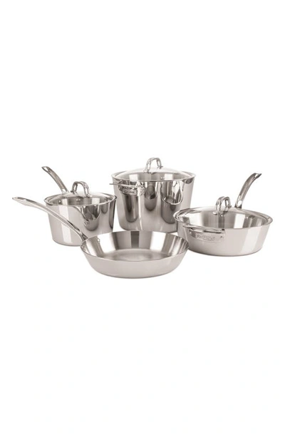 Viking Contemporary 7-piece 3-ply Cookware Set In Stainless Steel
