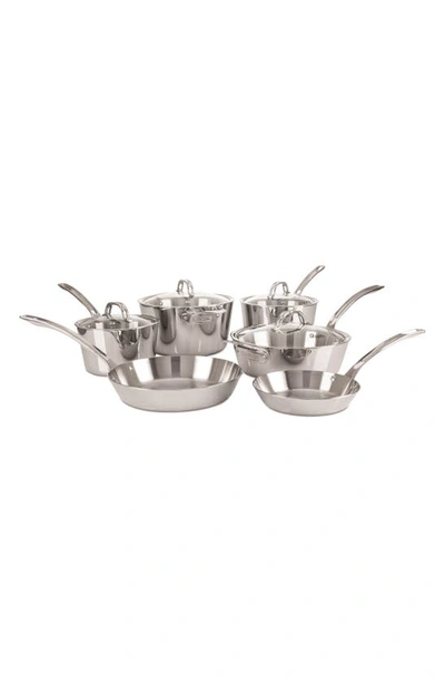 Viking Contemporary 10-piece 3-ply Cookware Set In Stainless Steel