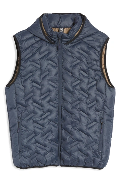 Noize Quilted Puffer Vest In Navy