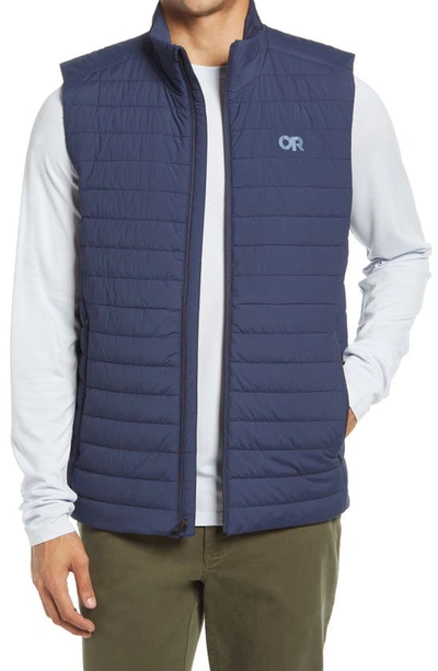 Outdoor Research Shadow Water Resistant Insulated Vest In Naval Blue