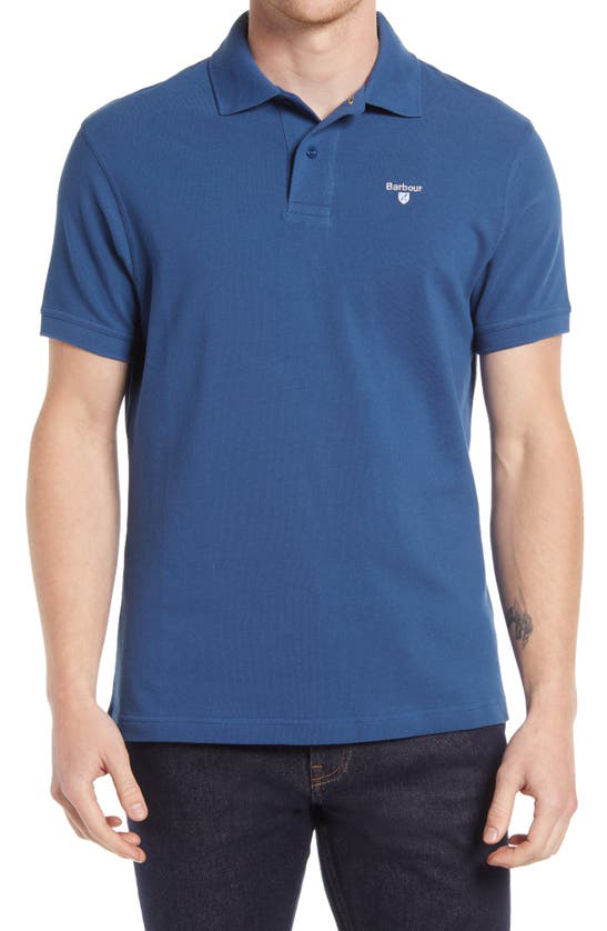 Barbour Sports Classic Fit Pique Polo In Deep Blue | ModeSens