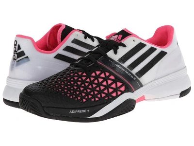 Adidas Originals Adidas - Cc Adizero Feather Iii (white/black/solar Pink)  Men's Tennis Shoes | ModeSens