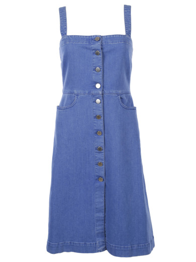 Stella Mccartney Linda Denim Dress In Blue | ModeSens