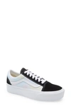Vans Old Skool Platform Sneaker In Black/ True White