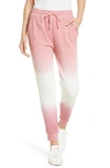 Splendid Thermal Knit Cotton Blend Joggers In Mauve