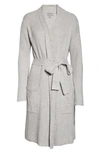 Barefoot Dreamsr Cozychic™ Ribbed Robe In He Gray Skies-satin