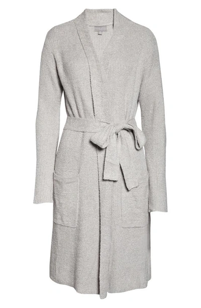 Barefoot Dreamsr Cozychic™ Ribbed Robe In He Gray Skies-satin