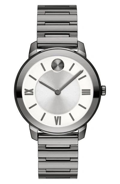 Movado Bold Bracelet Watch, 32mm In White/silver