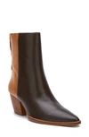 Matisse Carson Ankle Bootie In Chocolate Leather