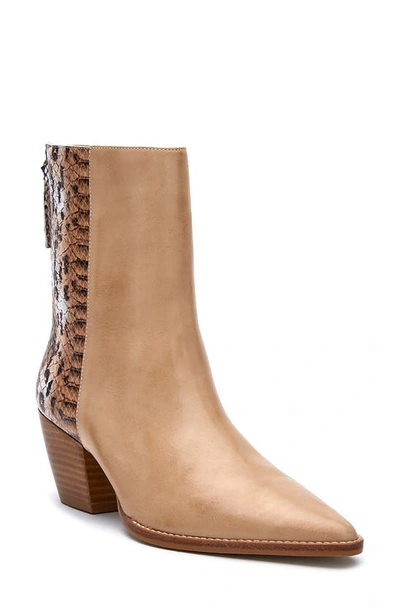 Matisse Carson Ankle Bootie In Natural Leather