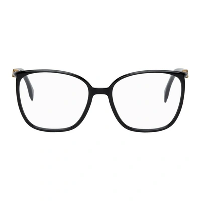 Fendi Black Ff Square Glasses In 0807 Black