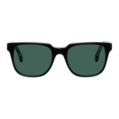 Paul Smith Aubrey 54mm Rectangle Sunglasses In Black / Green