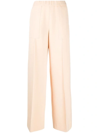 Jil Sander Wide-leg Cotton Trousers In Neutrals