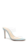 Schutz Ariella Sandal In Transparent Wonder Blue Vinyl