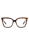 Quay 54mm Video On Square Blue Light Blocking Glasses In Brown