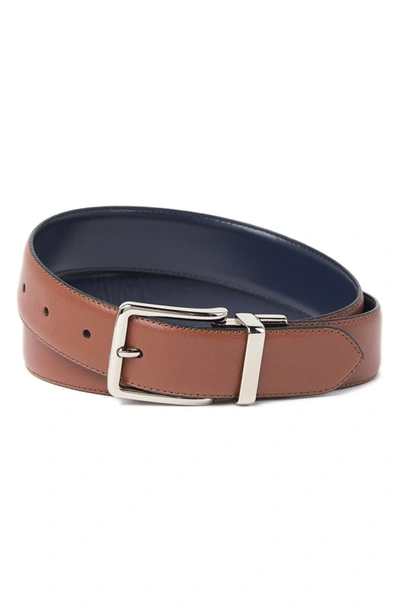 Cole Haan 35mm Reversible Belt In Brown/ Navy