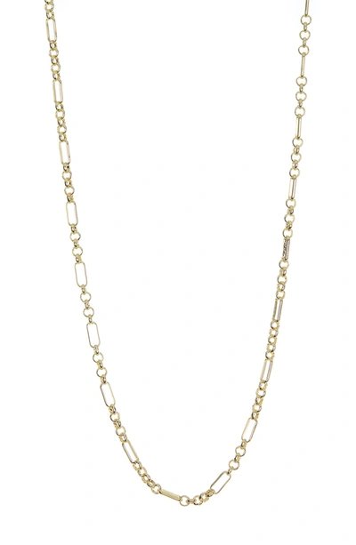 Rivka Friedman Figaro Chain Toggle Necklace In 18k Gold Clad