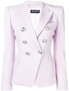 Balmain Button-embellished Blazer In 5fb Lilas