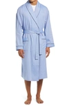 Majestic 'signature' Cotton Robe In Blue