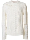 Damir Doma Kirg White Wool Knit