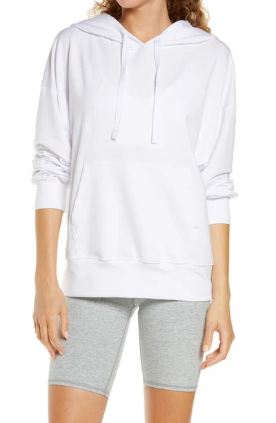 Alo Yoga Open-back Terry Hoodie In White