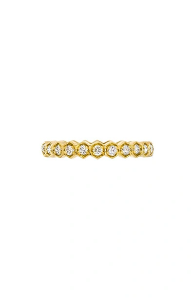 Sethi Couture Regency Diamond Band Ring In Yellow Gold