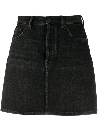 Acne Studios Black Denim Miniskirt