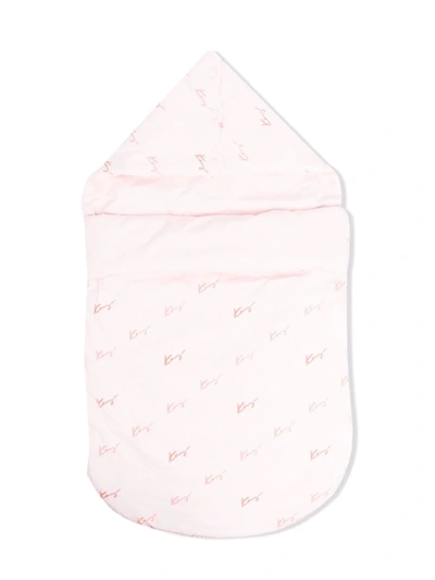 Kenzo Logo-print Sleep Bag In Pink