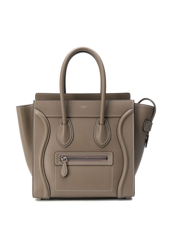 Celine Nano Luggage Tote Bag In Brown | ModeSens