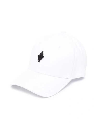 Marcelo Burlon County Of Milan Kids' Embroidered Logo Cotton Baseball Hat In White