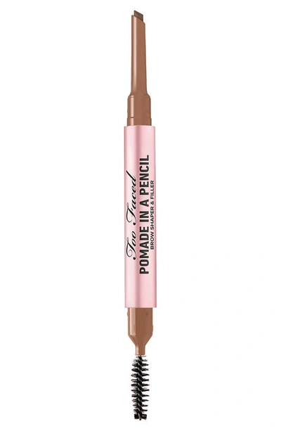 Too Faced Pomade In A Pencil Eyebrow Shaper & Filler Soft Brown 0.006 oz/ 0.17 G