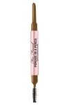 Too Faced Pomade In A Pencil Eyebrow Shaper & Filler Medium Brown 0.006 oz/ 0.17 G