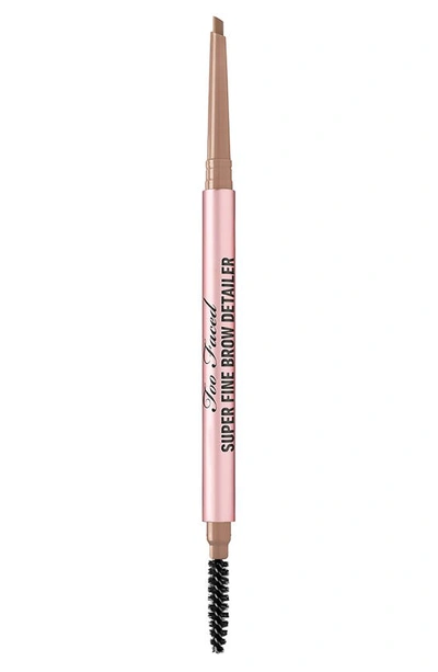 Too Faced Super Fine Brow Detailer Eyebrow Pencil Taupe 0.002 oz/ 0.057 In Taupe