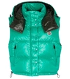 Moncler Alpiste Nylon Laque Down Vest In Green