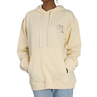 Nanushka Cream-colored Jersey Hoodie With Logo In Beige