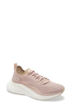 Apl Athletic Propulsion Labs Womens Rose Dust Champagne Techloom Streamline Mid-top Woven Trainers 3.5 In Pink