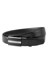 Montblanc Men's Smooth Leather Cut-to-size Business Belt In Black