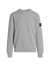 Stone Island Core Fleece Sweatshirt In Melange Grey