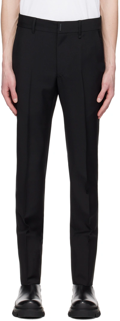 Givenchy Black Slim-leg Wool-blend Trousers