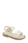 Mini Melissa Kids' Mar Glitter Jelly Sandal In White/ White Glitter